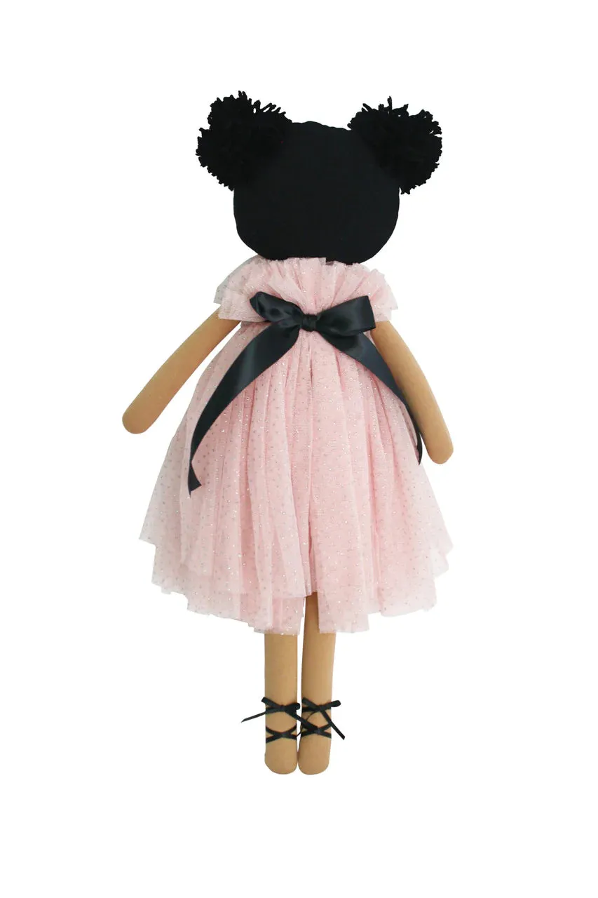 ALIMROSE VALENTINA POM POM DOLL: SPARKLE PINK