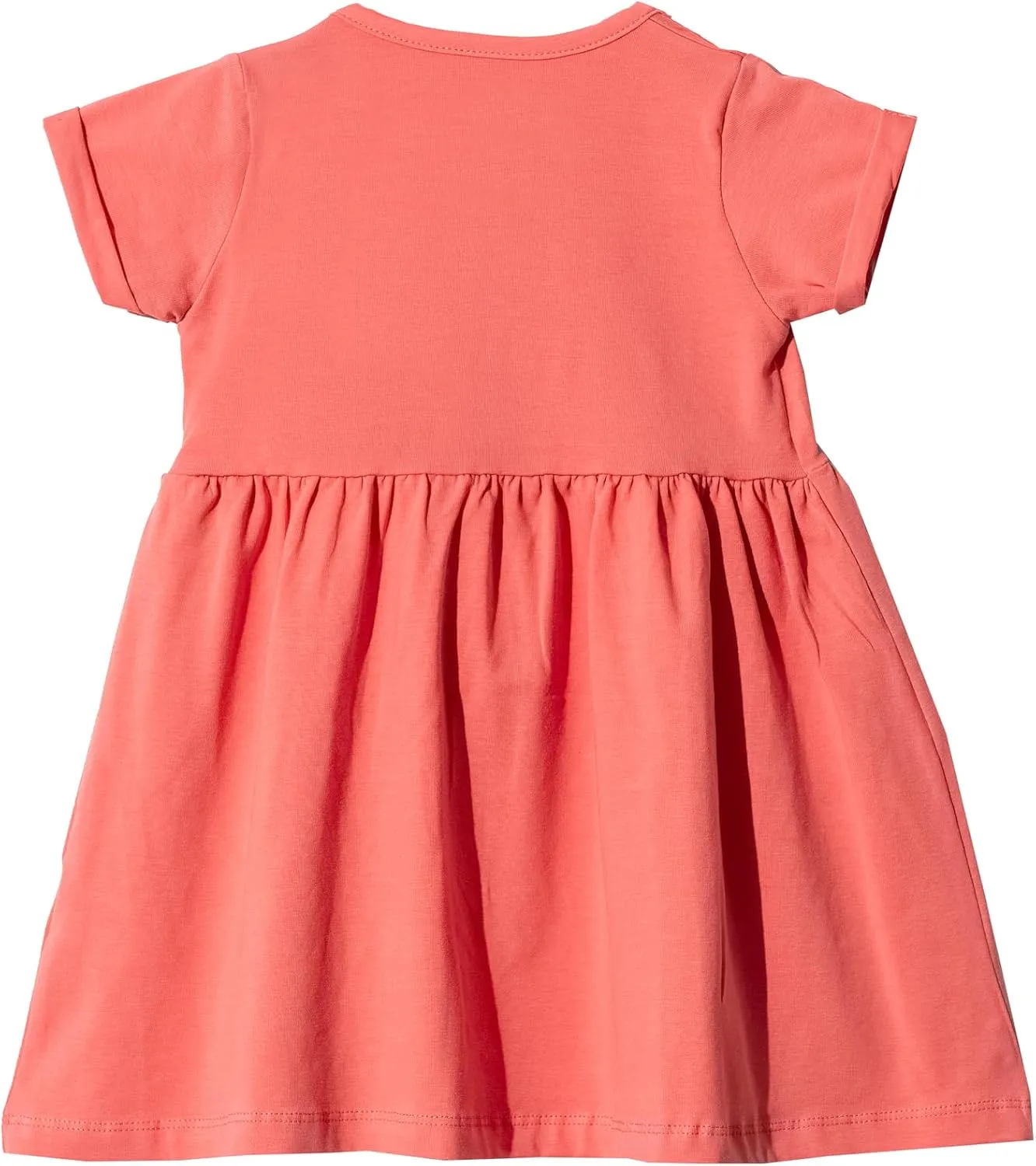Baby and Toddler Girl Dress Short Sleeve Buttoned Collar for 3 Months to 5T Size Soft Cotton Baby Girl Dress