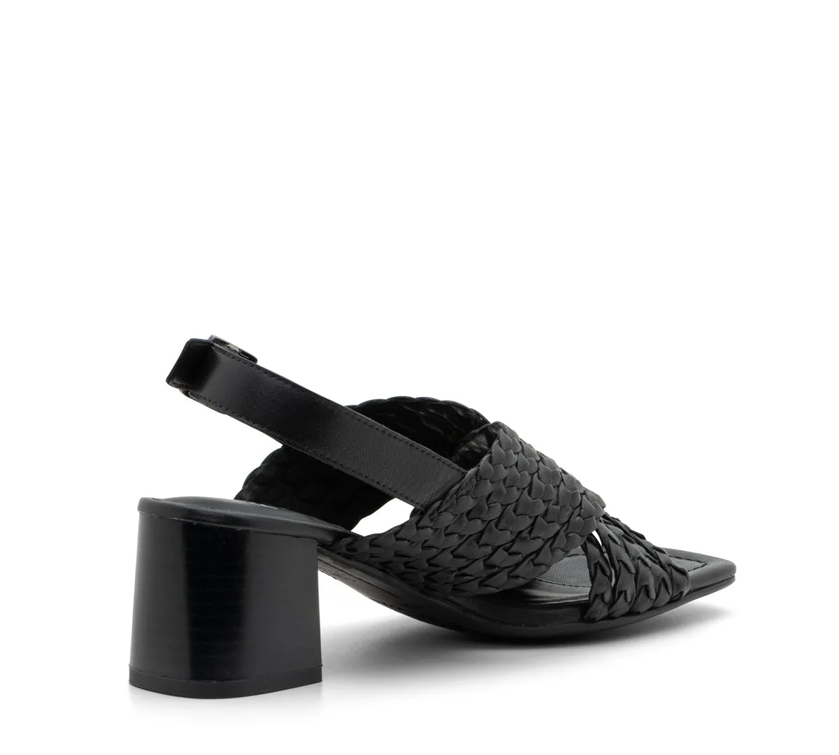 Benson Women's Woven Dress Sandal 50mm - Black 01