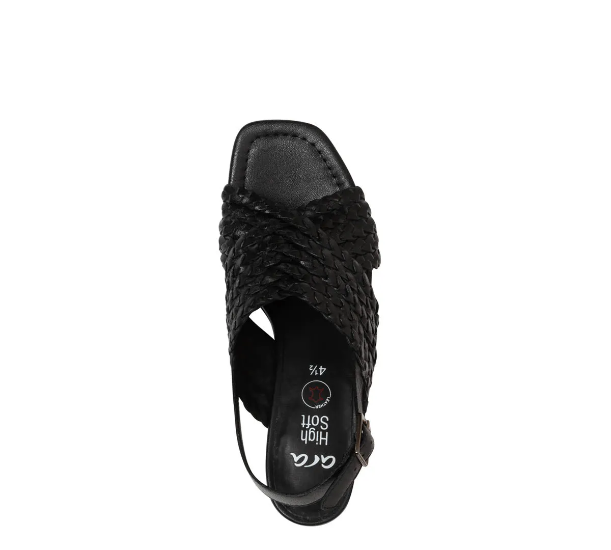 Benson Women's Woven Dress Sandal 50mm - Black 01