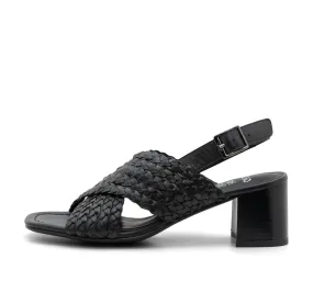 Benson Women's Woven Dress Sandal 50mm - Black 01