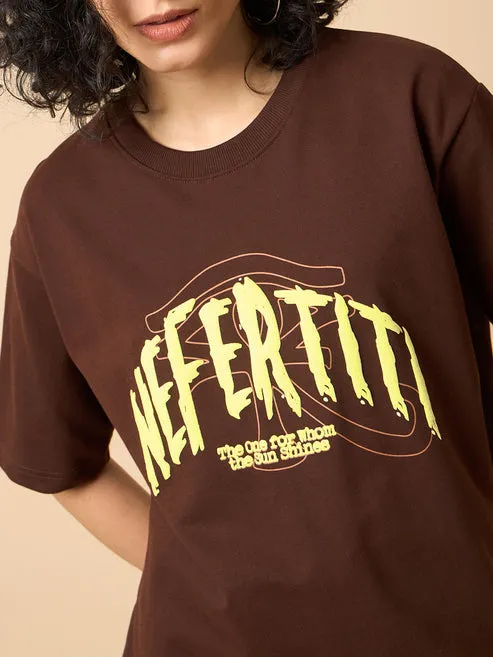 Brown relaxed Fit T-Shirt