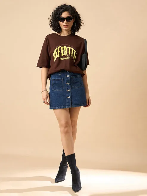 Brown relaxed Fit T-Shirt