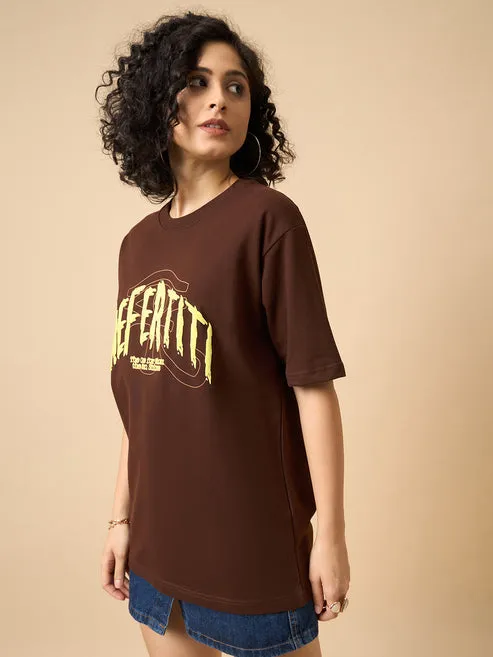 Brown relaxed Fit T-Shirt