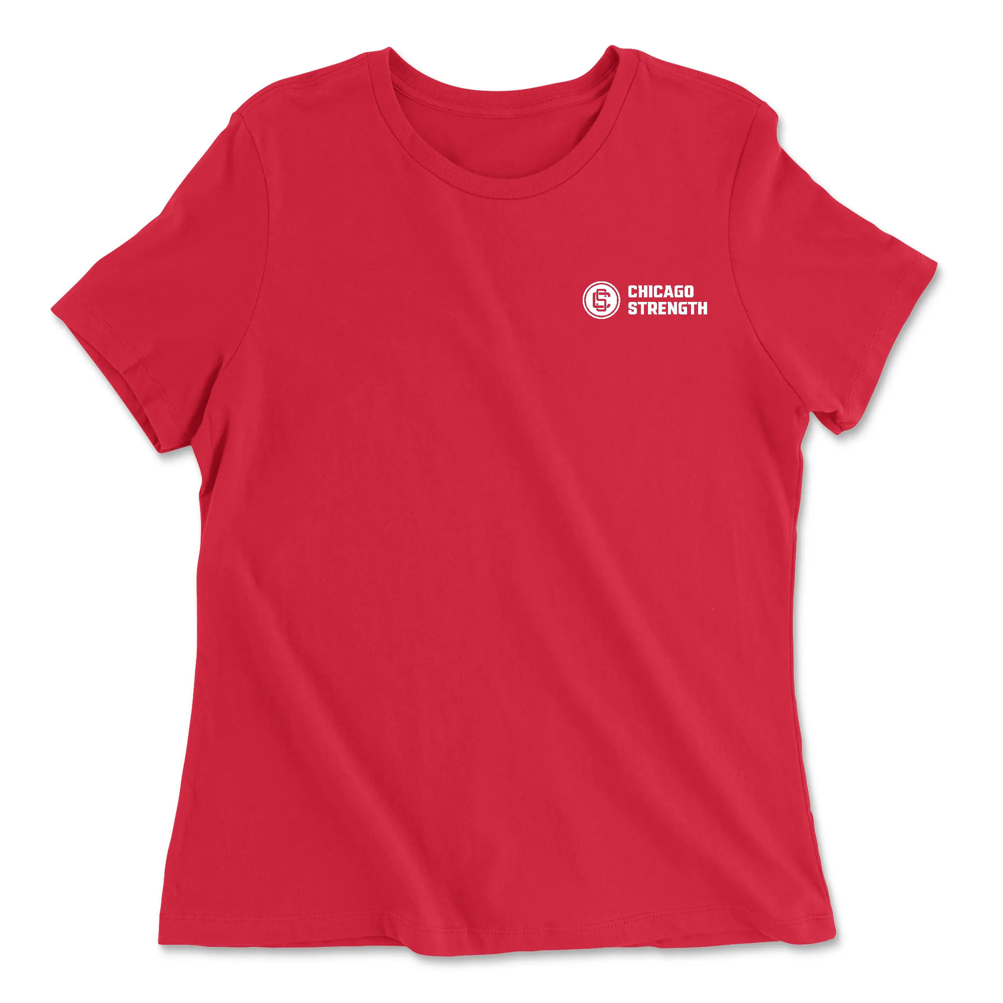 Chicago Strength Round Pocket Womens - Relaxed Jersey T-Shirt
