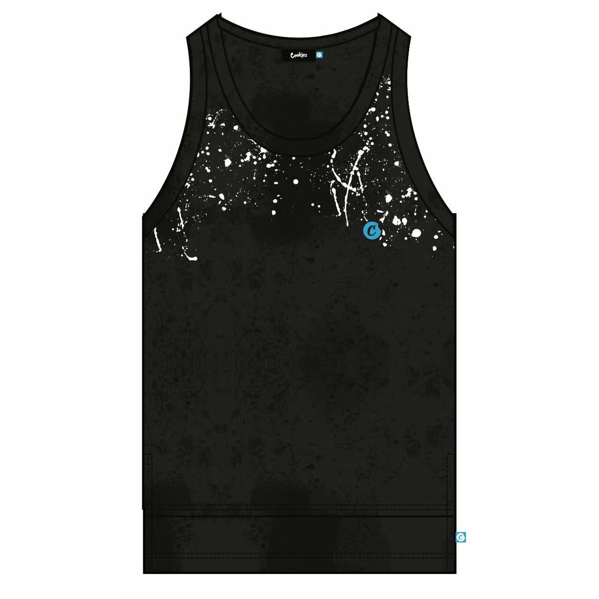 Cookies Trinidad Cotton Black Jersey Tank Top
