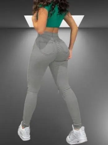 Cropped Skinny Fit Ripped Jeans for Women, Black, Light Grey, Light Wash, 4(S)-12(XL), High Stretch Denim Blend
