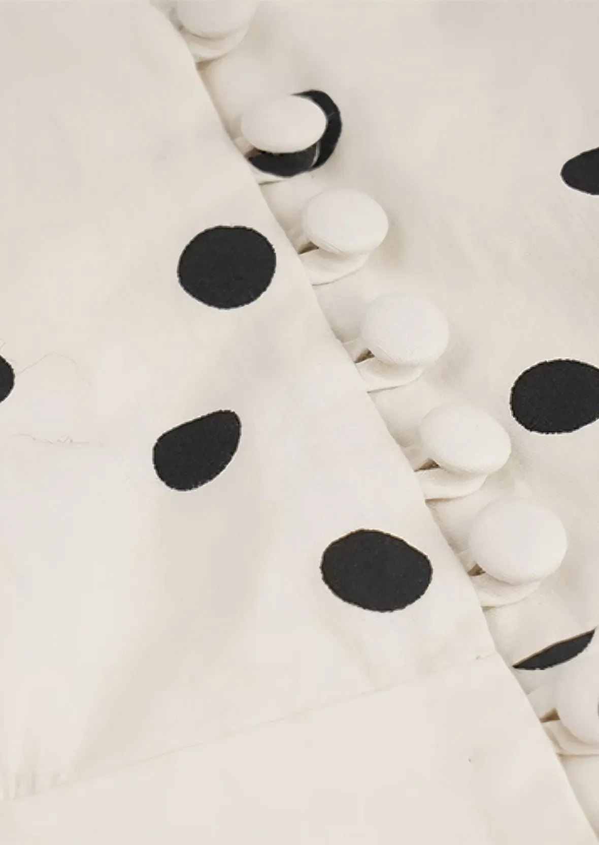 DOT PUFF SLEEVE DRESS