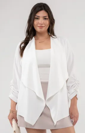 Easy Breezy Ruched Blazer