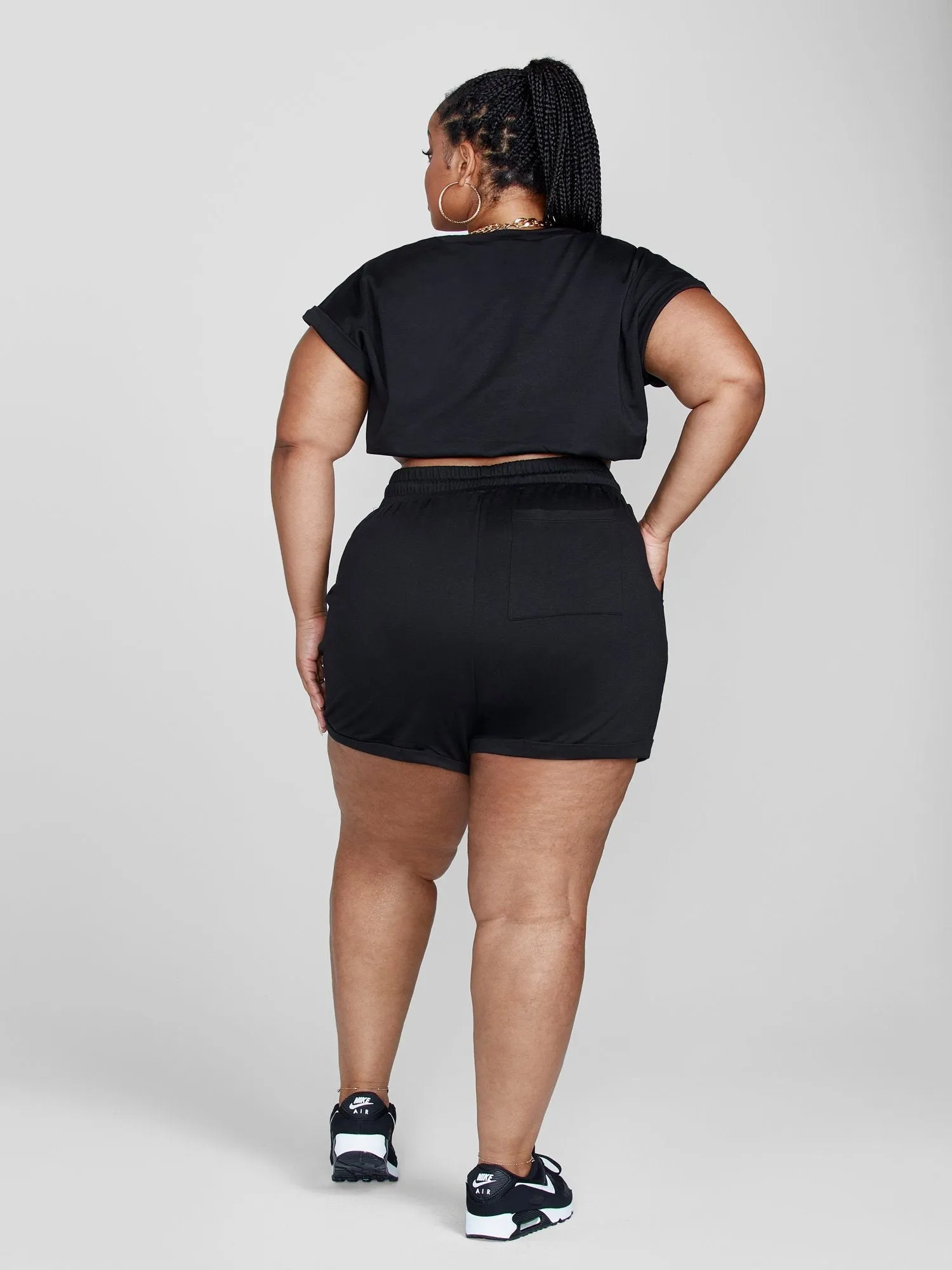 Fashion To Figure - Juliette Cropped French Terry Tee