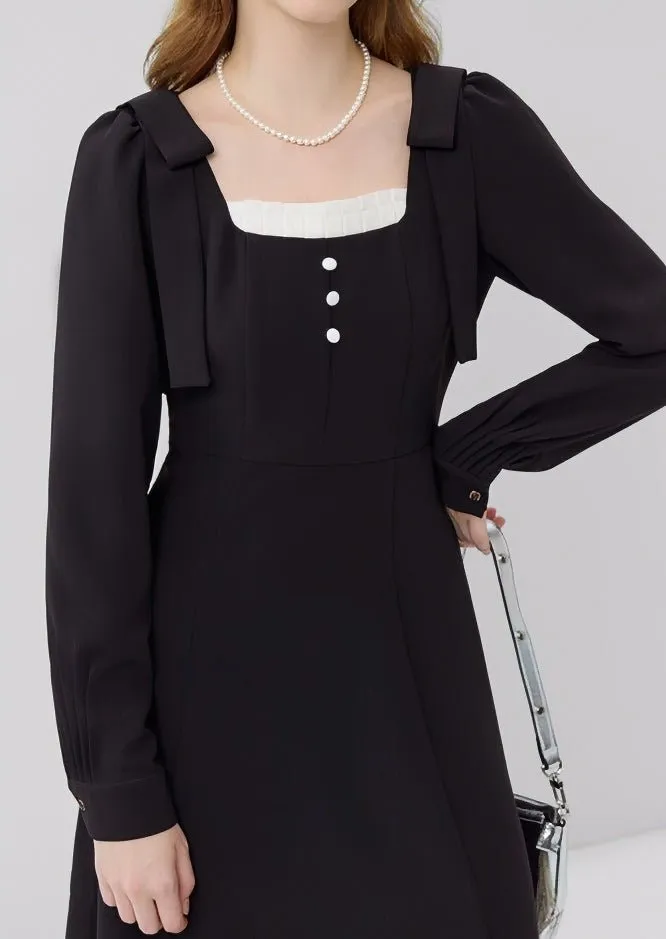 FRENCH PRESS PLEATED SLIM DRESS