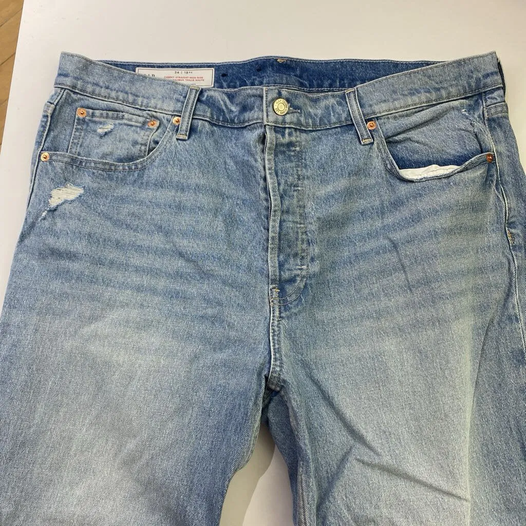 Gap Cheeky Straight High Rise Jeans 18