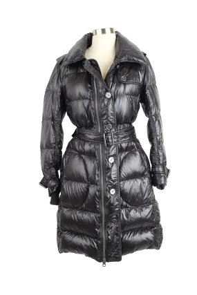 Glossy Down Parka Coat