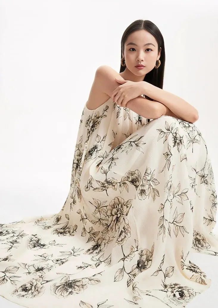 HALTER NECK FLOWER DRESS