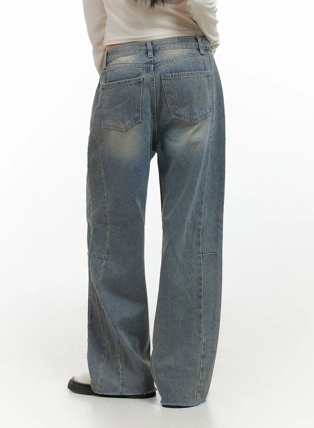 Jade Light Denim Wide Jeans IS427