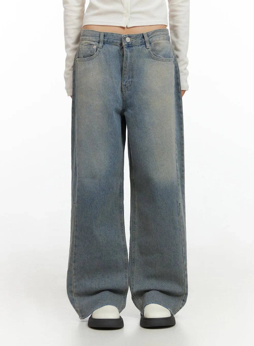 Jade Light Denim Wide Jeans IS427