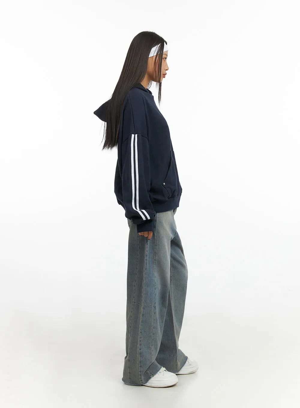 Jade Light Denim Wide Jeans IS427