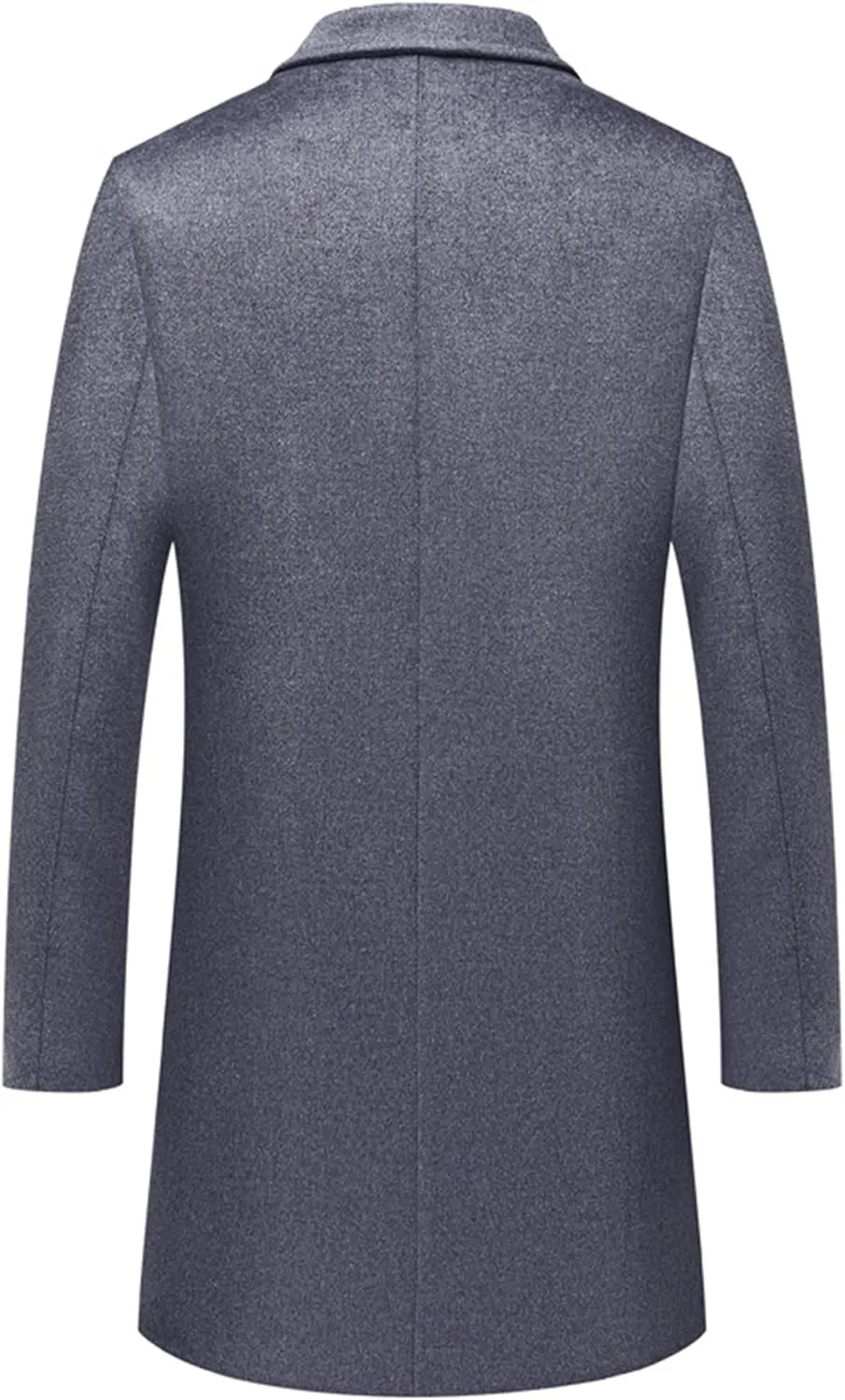 JEShifangjiusu Men'S Trench Coat Long Wool Coat Winter Classic Overcoat Top Pea Coat Slim Fit Business Down Puffer Jacket