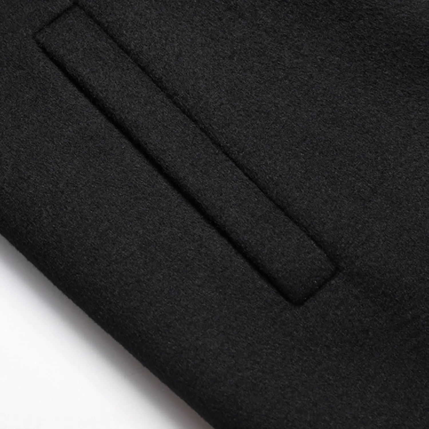 JEShifangjiusu Men'S Trench Coat Long Wool Coat Winter Classic Overcoat Top Pea Coat Slim Fit Business Down Puffer Jacket