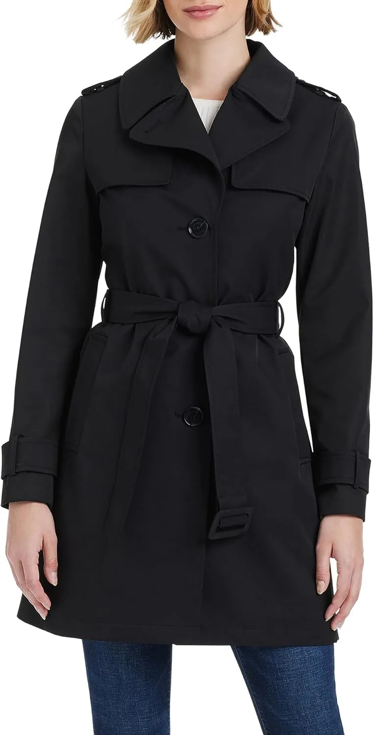 kate spade new york Women's Pleated Back Trench Coat
