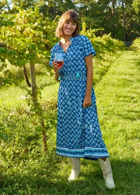 Kiawah Island Cap Sleeve Maxi Dress