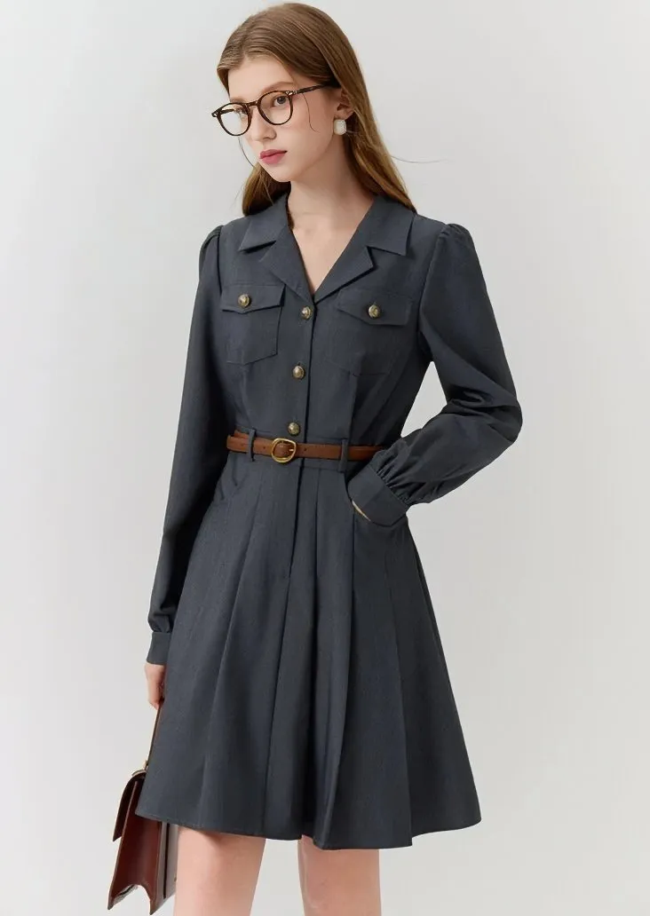 LAPEL SUIT DRESS
