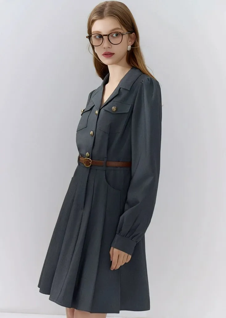 LAPEL SUIT DRESS