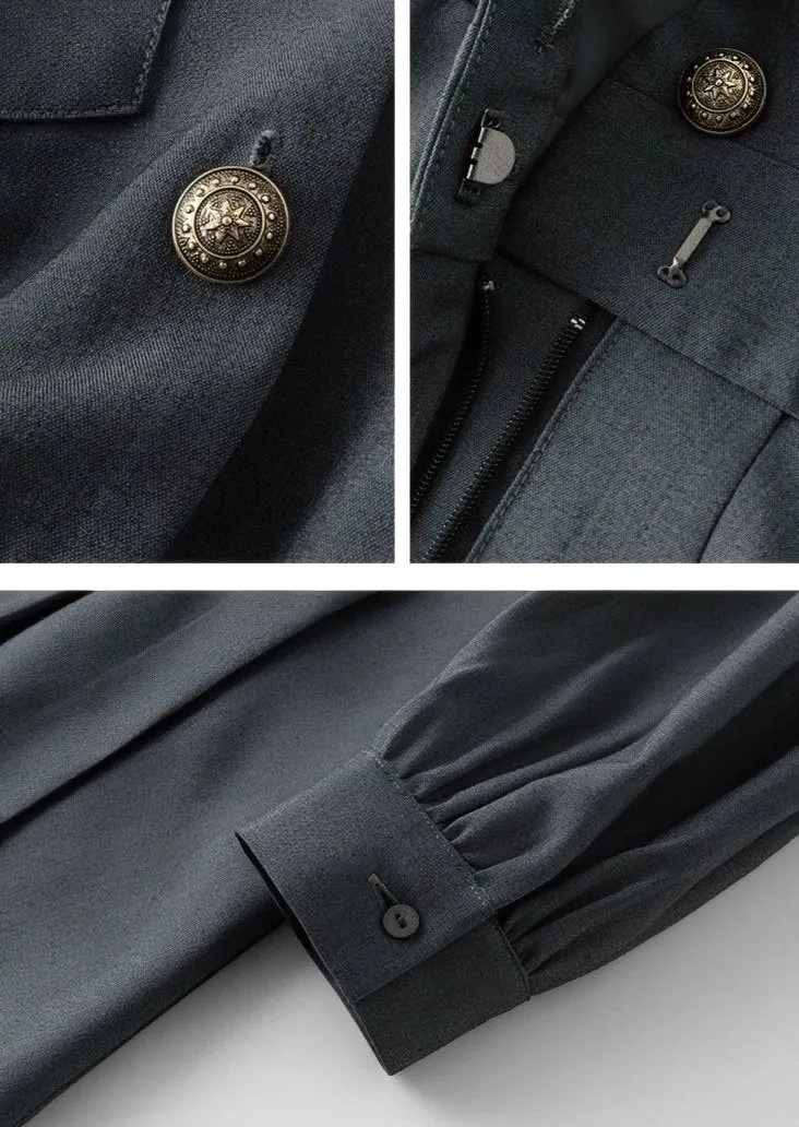 LAPEL SUIT DRESS