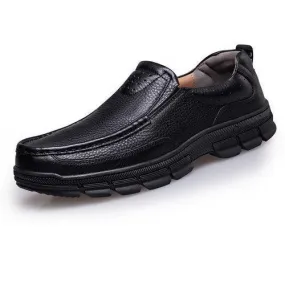Large Size Men Genuiner Leather Business Casual Shoes