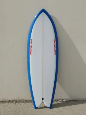 Love Machine | 5'3" Wills Fish | Blue Abstract Surfboard
