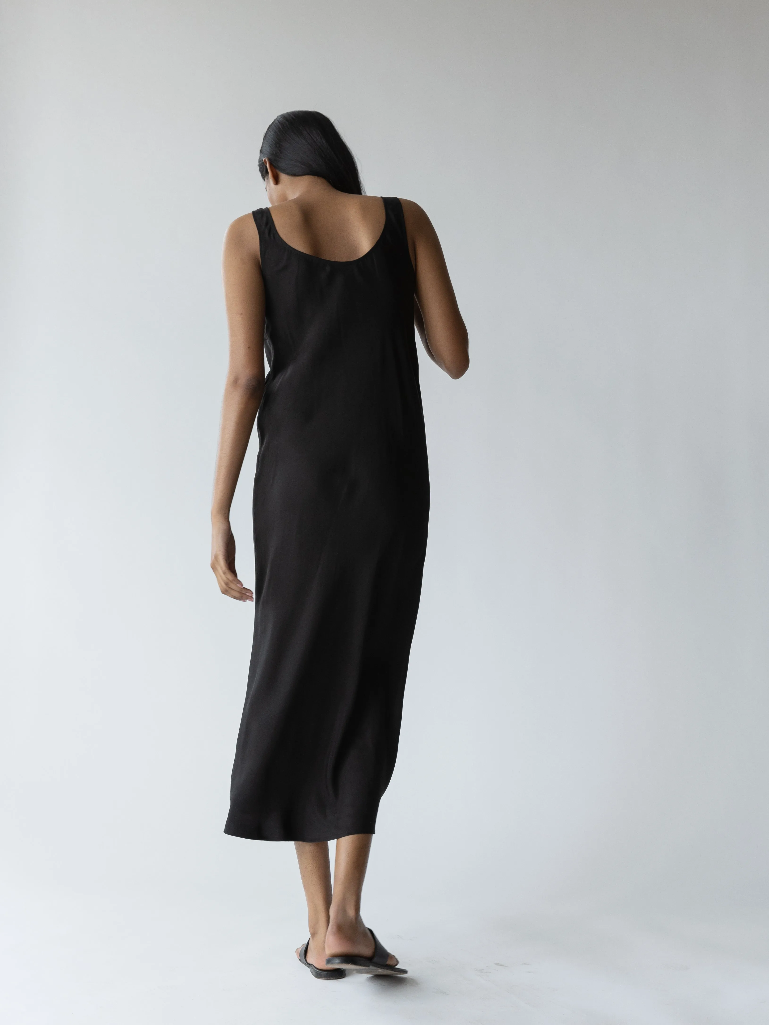 Murano Dress in Soft Black