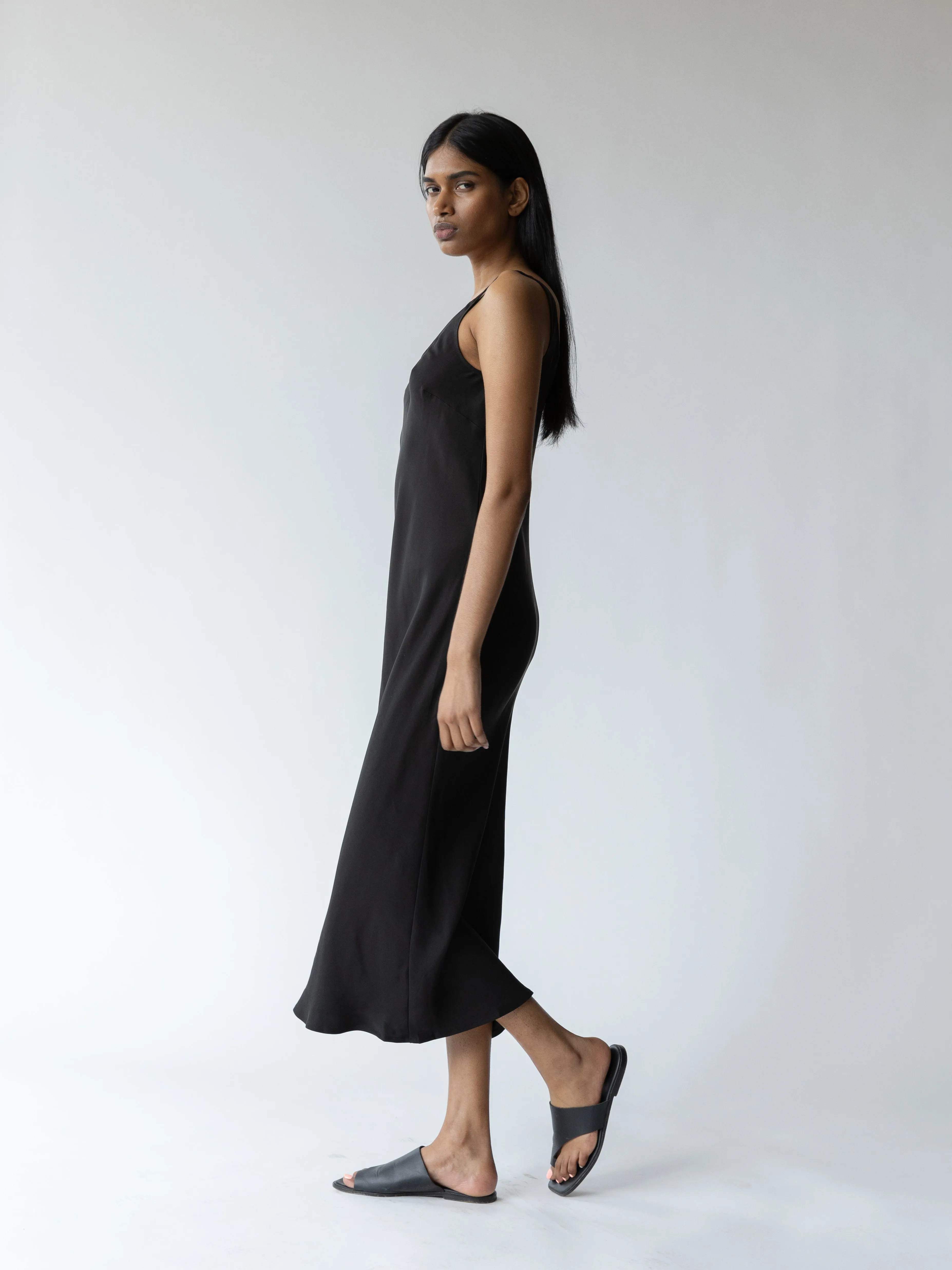 Murano Dress in Soft Black