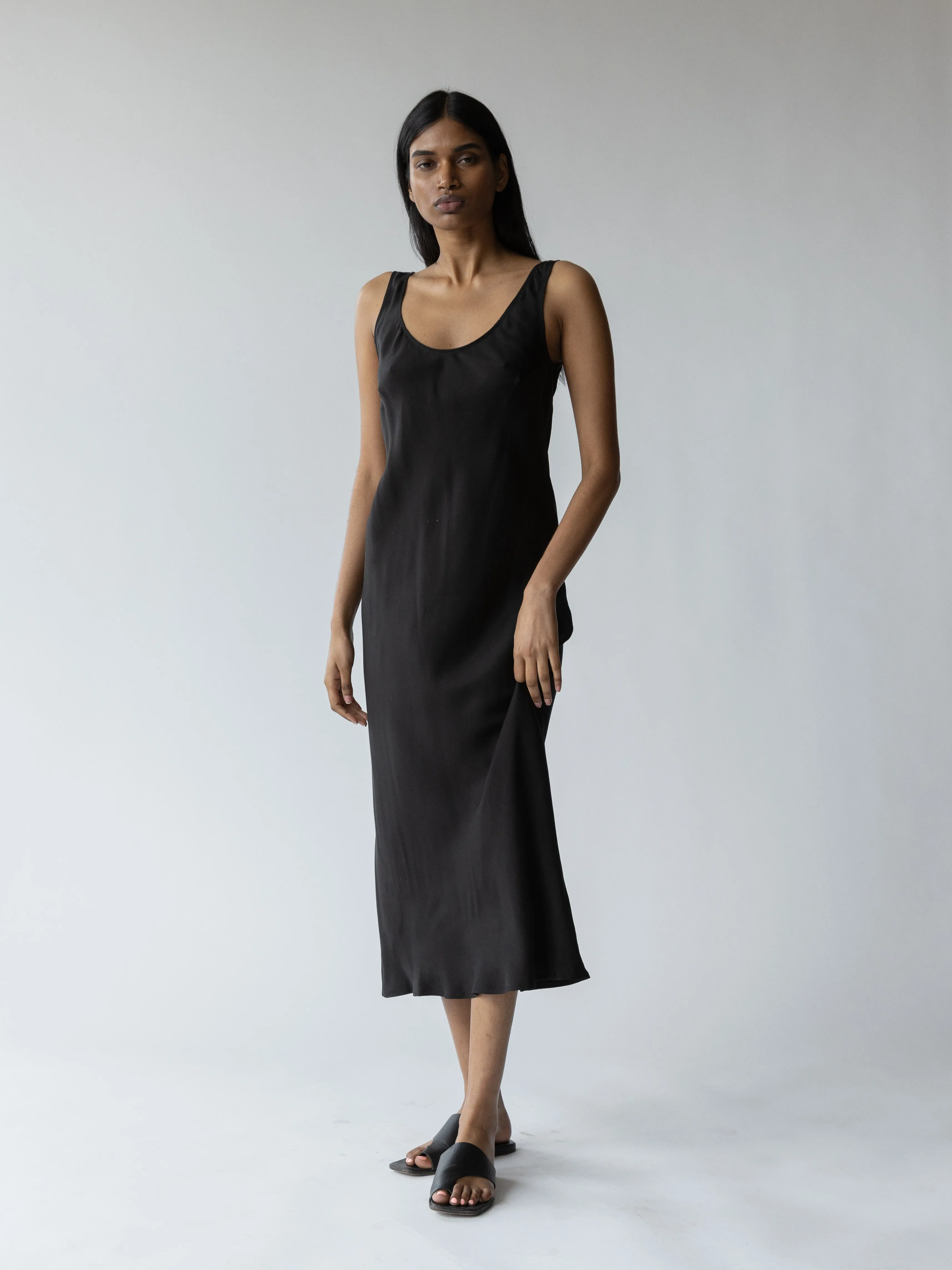 Murano Dress in Soft Black