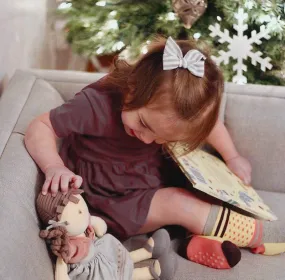 Organic Rose Doll with Brown Hair