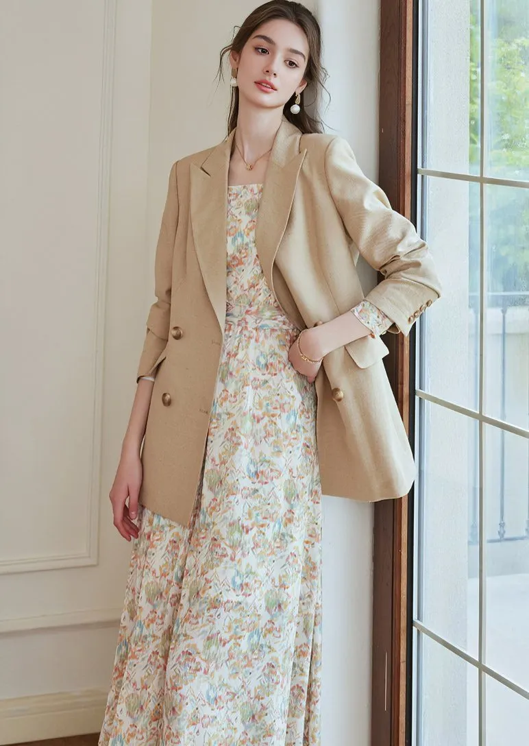 PALE PRINT MIDI DRESS