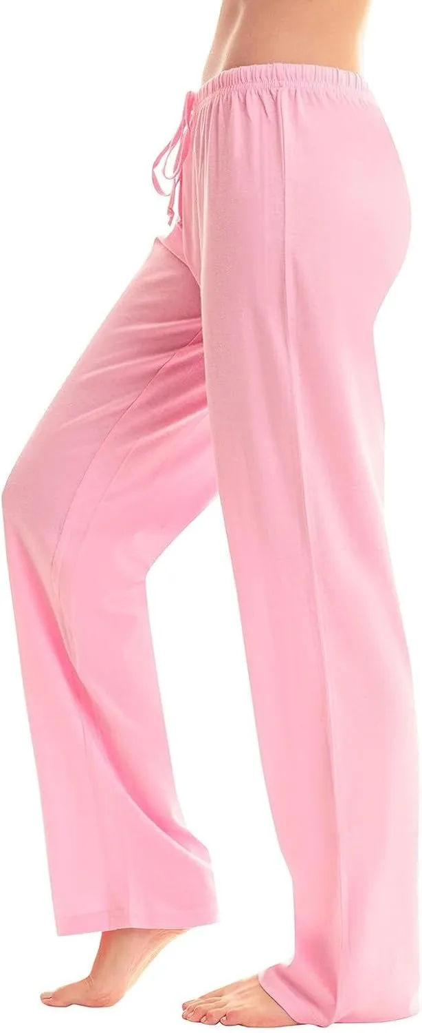 Pants for Women Casual High Waist Drawstring Elastic Waist Pants Lightweight Comfy Straight Leg Pant Loose Fit Trousers