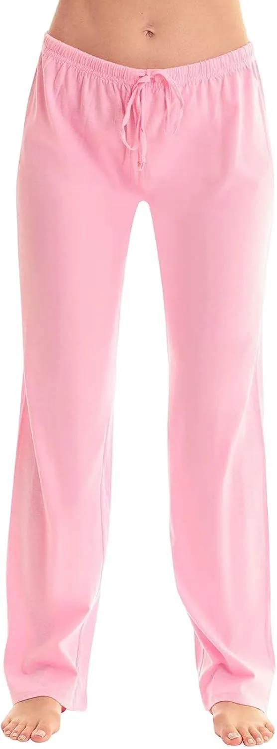 Pants for Women Casual High Waist Drawstring Elastic Waist Pants Lightweight Comfy Straight Leg Pant Loose Fit Trousers