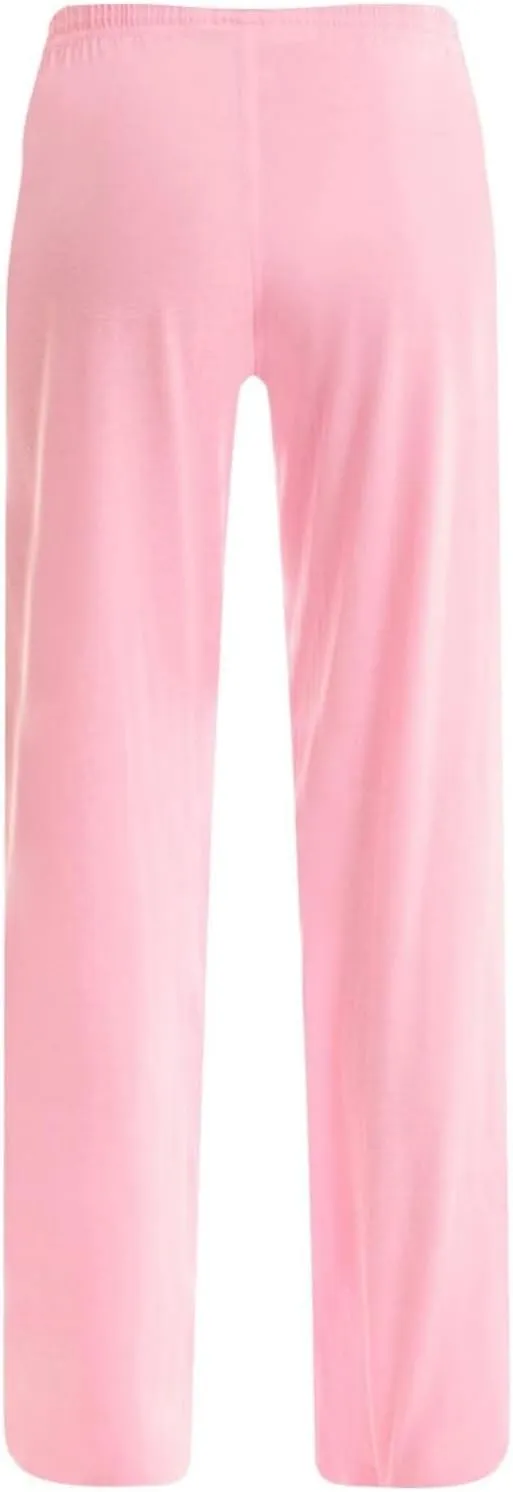 Pants for Women Casual High Waist Drawstring Elastic Waist Pants Lightweight Comfy Straight Leg Pant Loose Fit Trousers