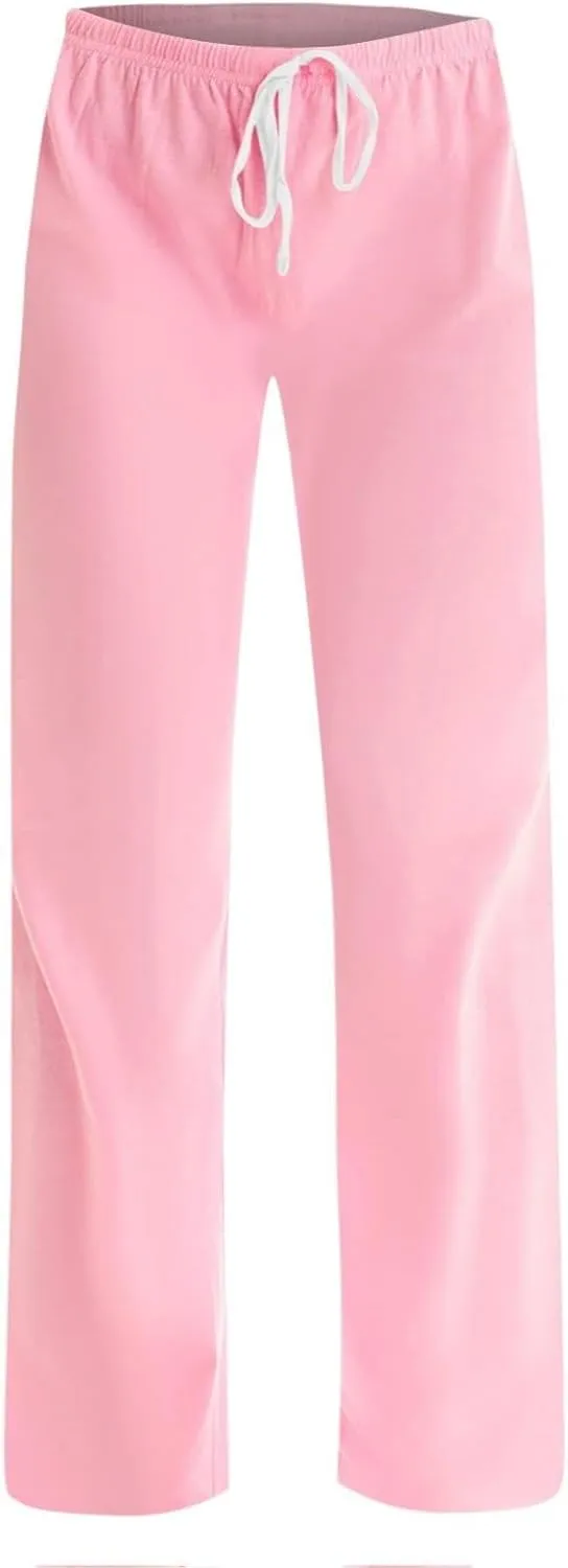 Pants for Women Casual High Waist Drawstring Elastic Waist Pants Lightweight Comfy Straight Leg Pant Loose Fit Trousers
