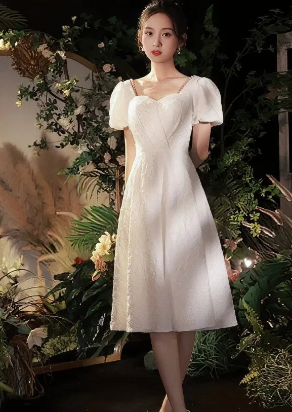 PEARL TRIM DRESS