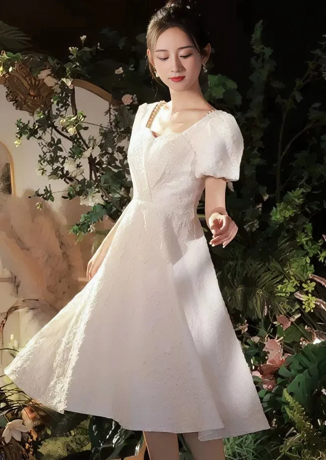 PEARL TRIM DRESS