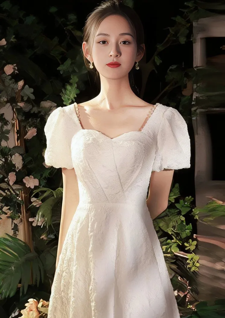 PEARL TRIM DRESS