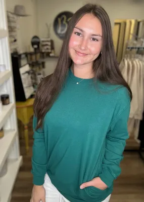 Pine Green SweatshirtDress