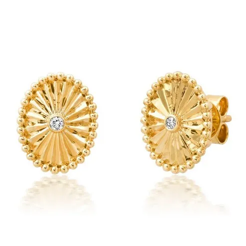 Refined Diamond Stud Earrings