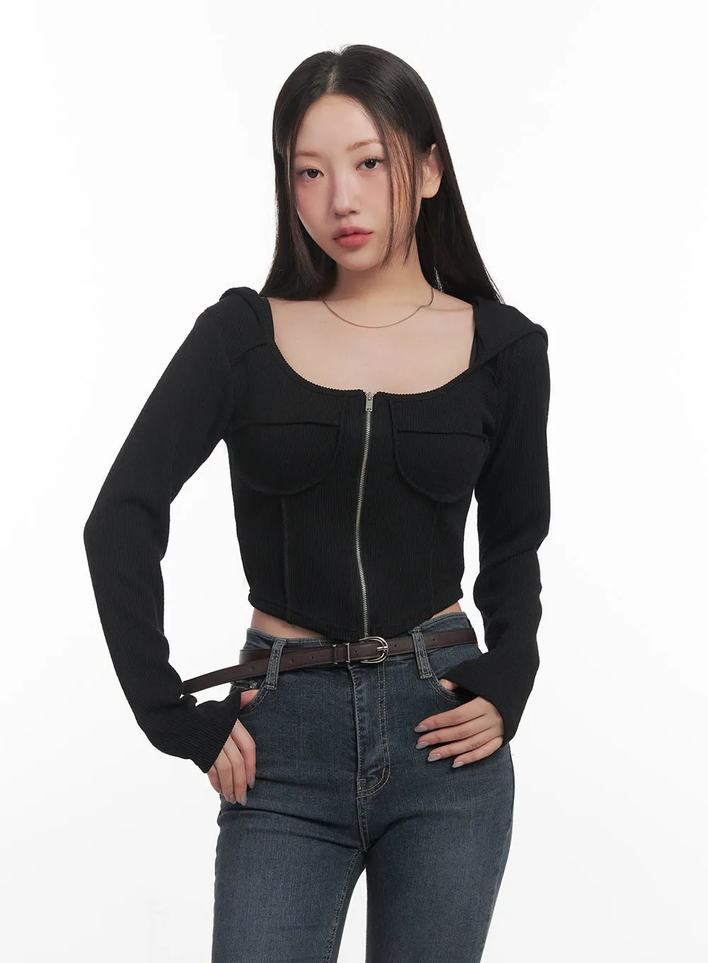 Refined Slim Fit Zip-Up Hoodie CF524