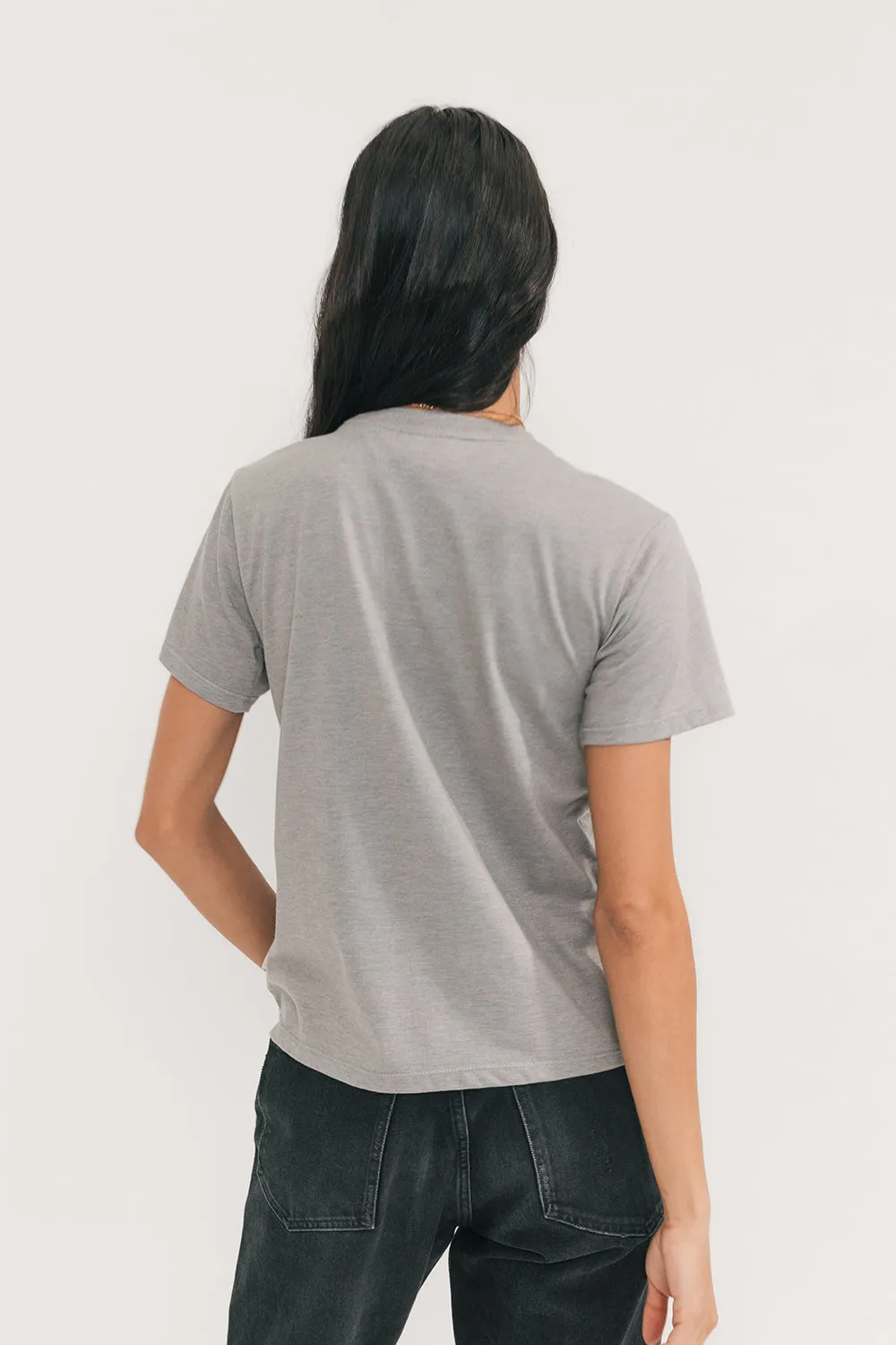 Relaxed Crew Neck T-Shirt (Slate)