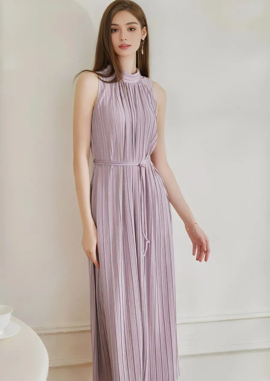 SLEEVELESS TEXTURED DRESS