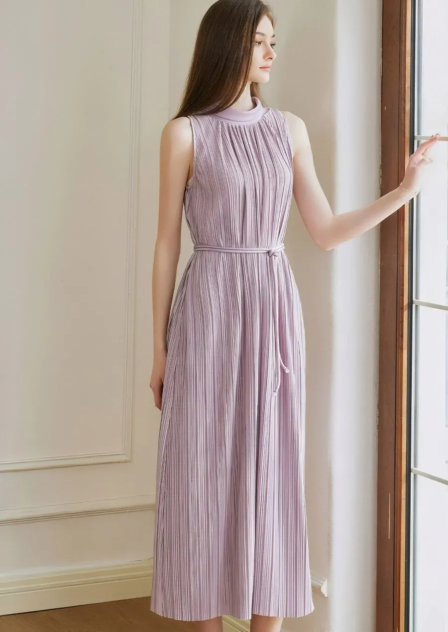 SLEEVELESS TEXTURED DRESS