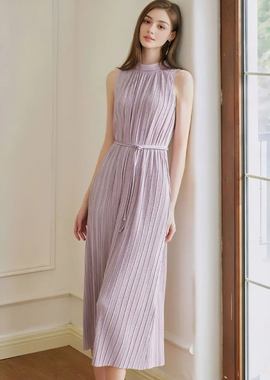 SLEEVELESS TEXTURED DRESS