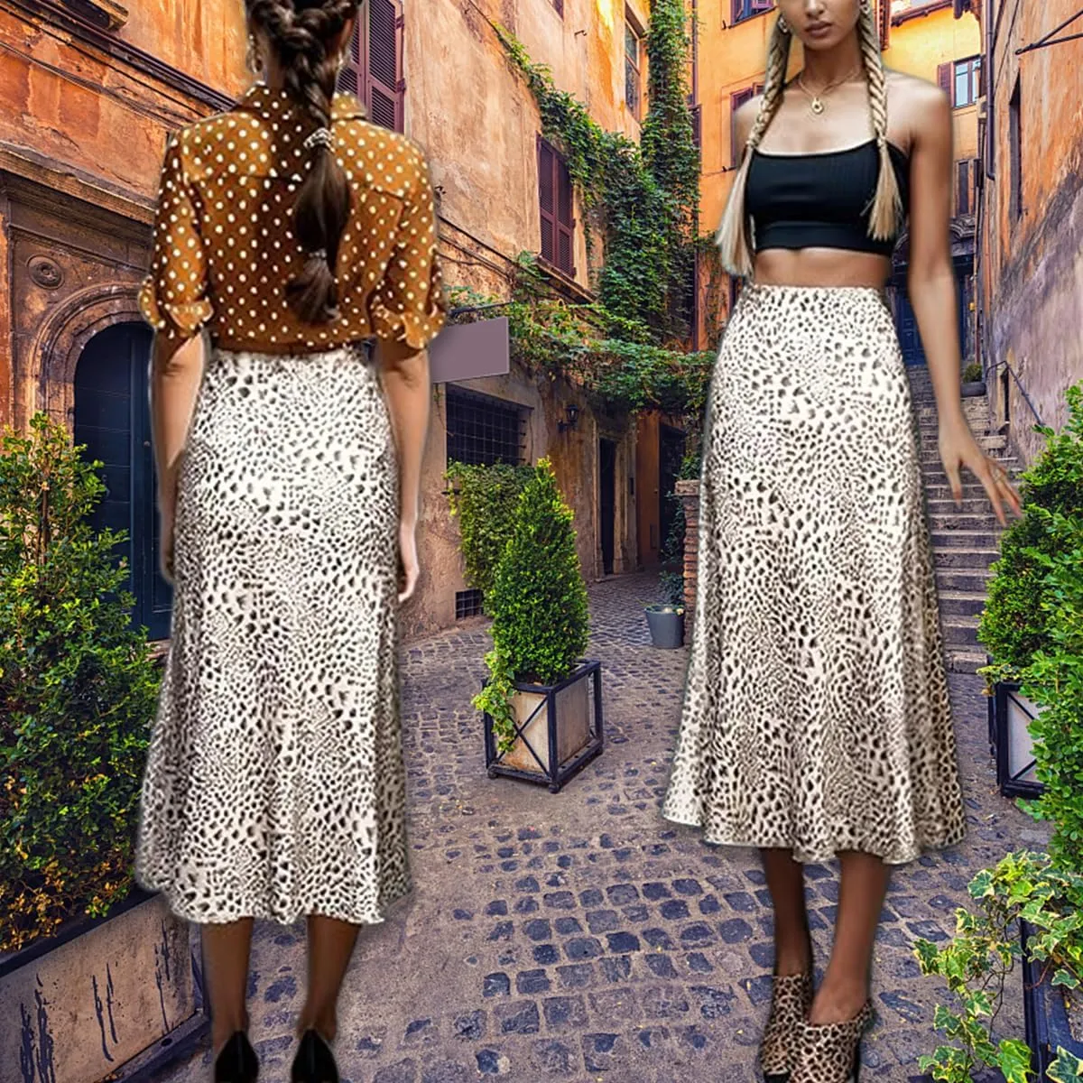 Stylish Butterfly Florals Thai Style Maxi Skirt High Waist Invisible Zip Ruffled Flowy Autumn Skirt
